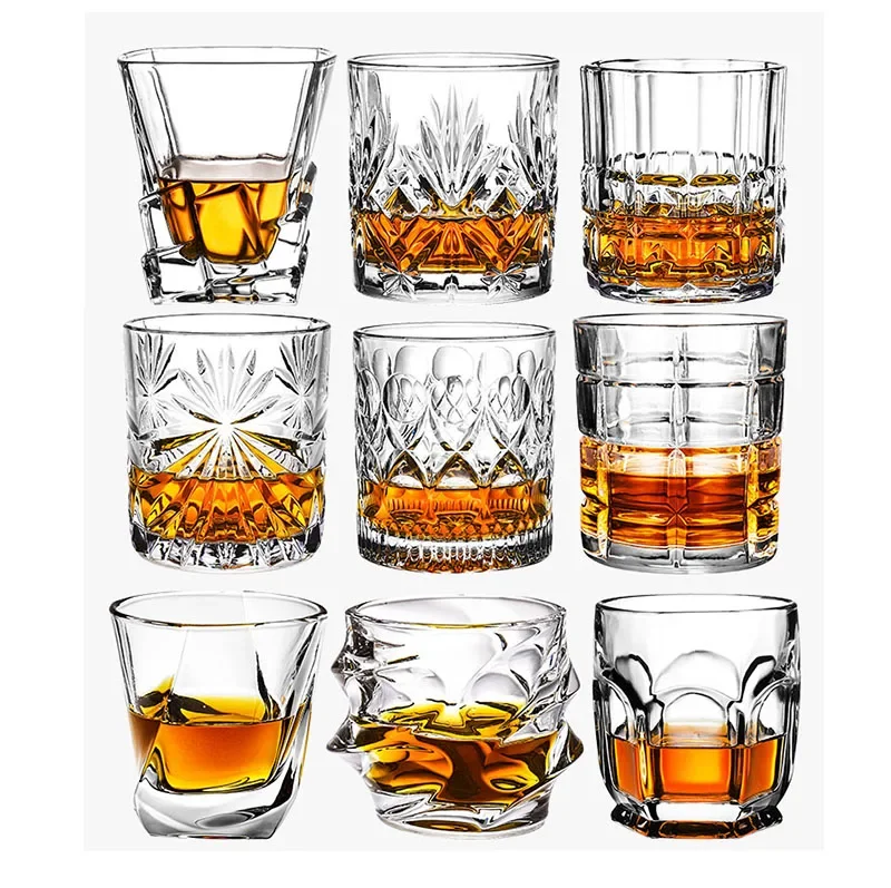 Modne kieliszki do whisky, whisky skotskie, bourbon, koktajle, rum, trwałe kieliszki do whisky — zdjęcie 2