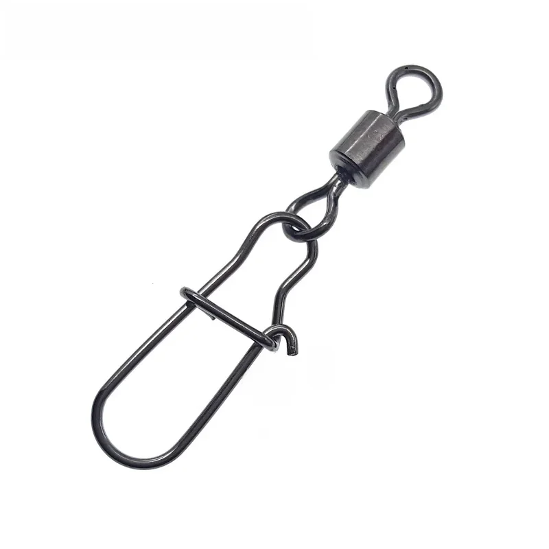 Proleurre 10 sztuk złącze wędkarskie Pin wysokiej prędkości łożyska połączenie obrotowe ze stali nierdzewnej z Snap Fishhook Lure wędkarskiego — zdjęcie 2