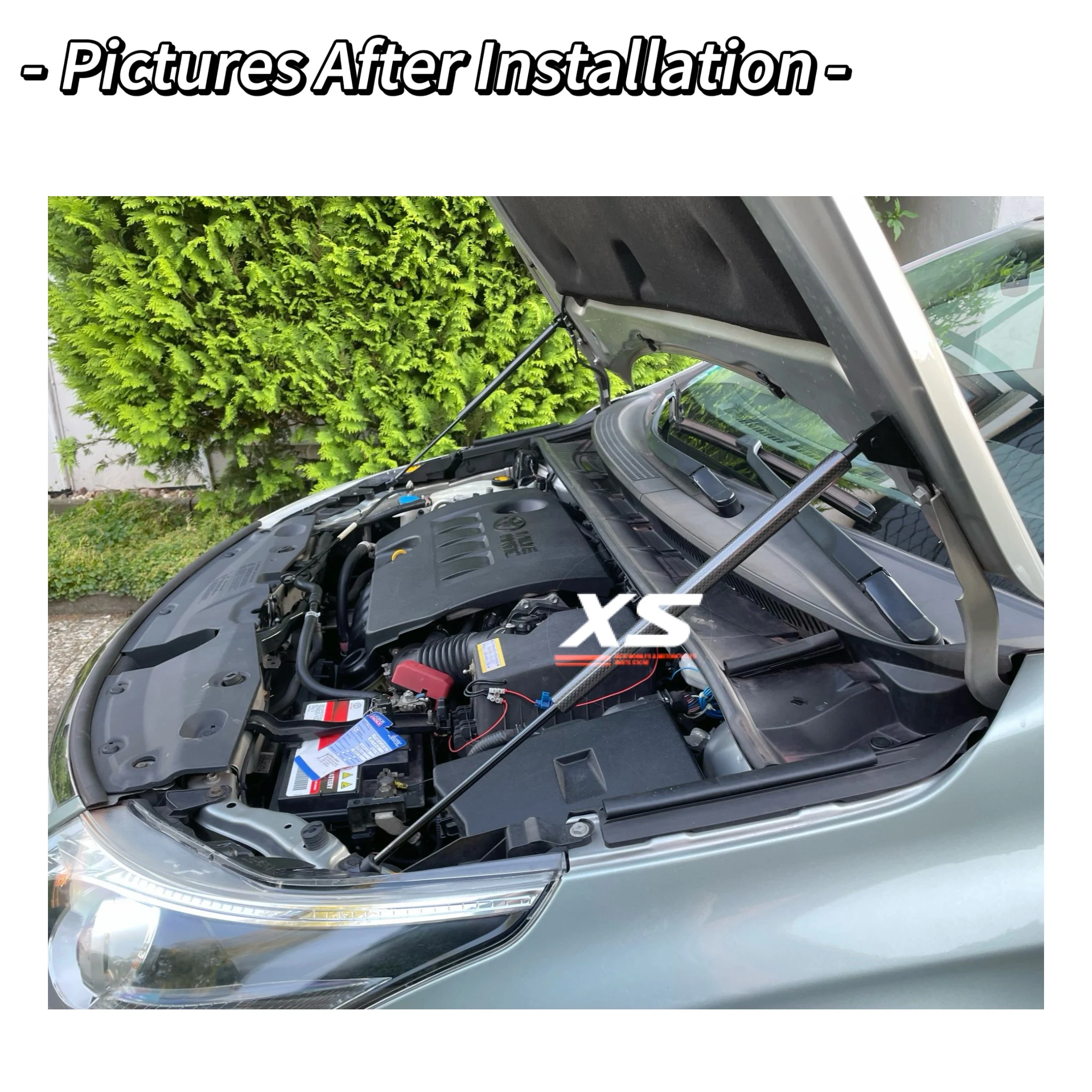 Dla Toyota Avensis T270 2009-2018 2x przednia maska maski modyfikuj siłowniki pneumatyczne wspornik podnośnika z włókna węglowego Shock Dampermper