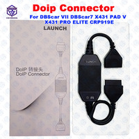 New Launch Doip Connector 16Pin Cable For DBScar VII DBScar7 X431 PAD V X431 PRO ELITE CRP919E Work With Doip Protocol Cars DIOP