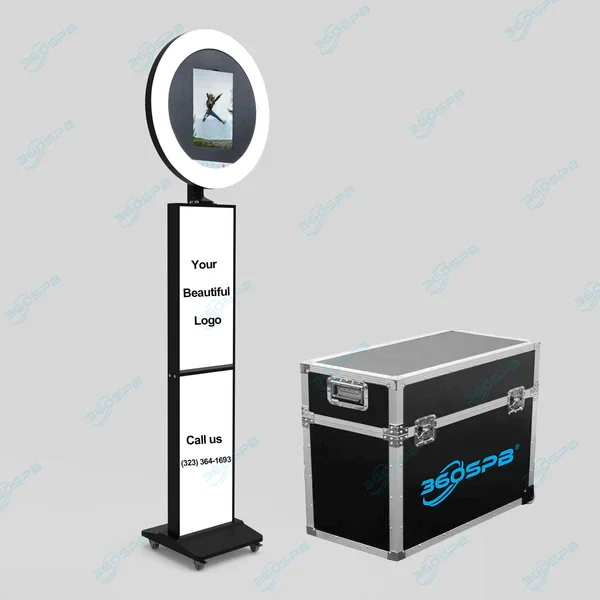 360SPB I3 Head Tilt iPad Photo Booth with ads display