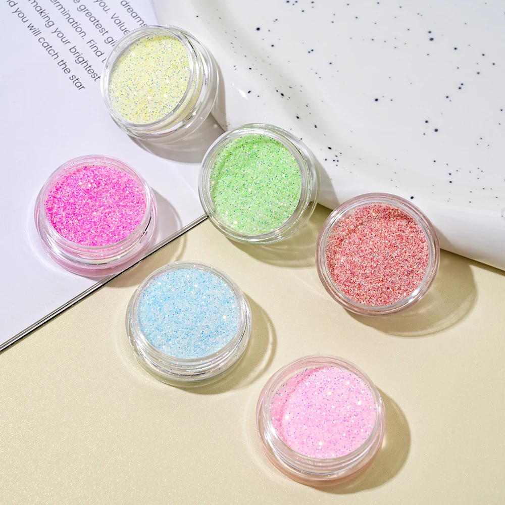 ผงสีเมทัลลิก 12 สี สำหรับตกแต่งเล็บ ผงโฮโลแกรมแบบกระจก ผงละเอียดสำหรับทาเล็บ กลิตเตอร์ สำหรับเจลยูวี ตกแต่งเล็บ