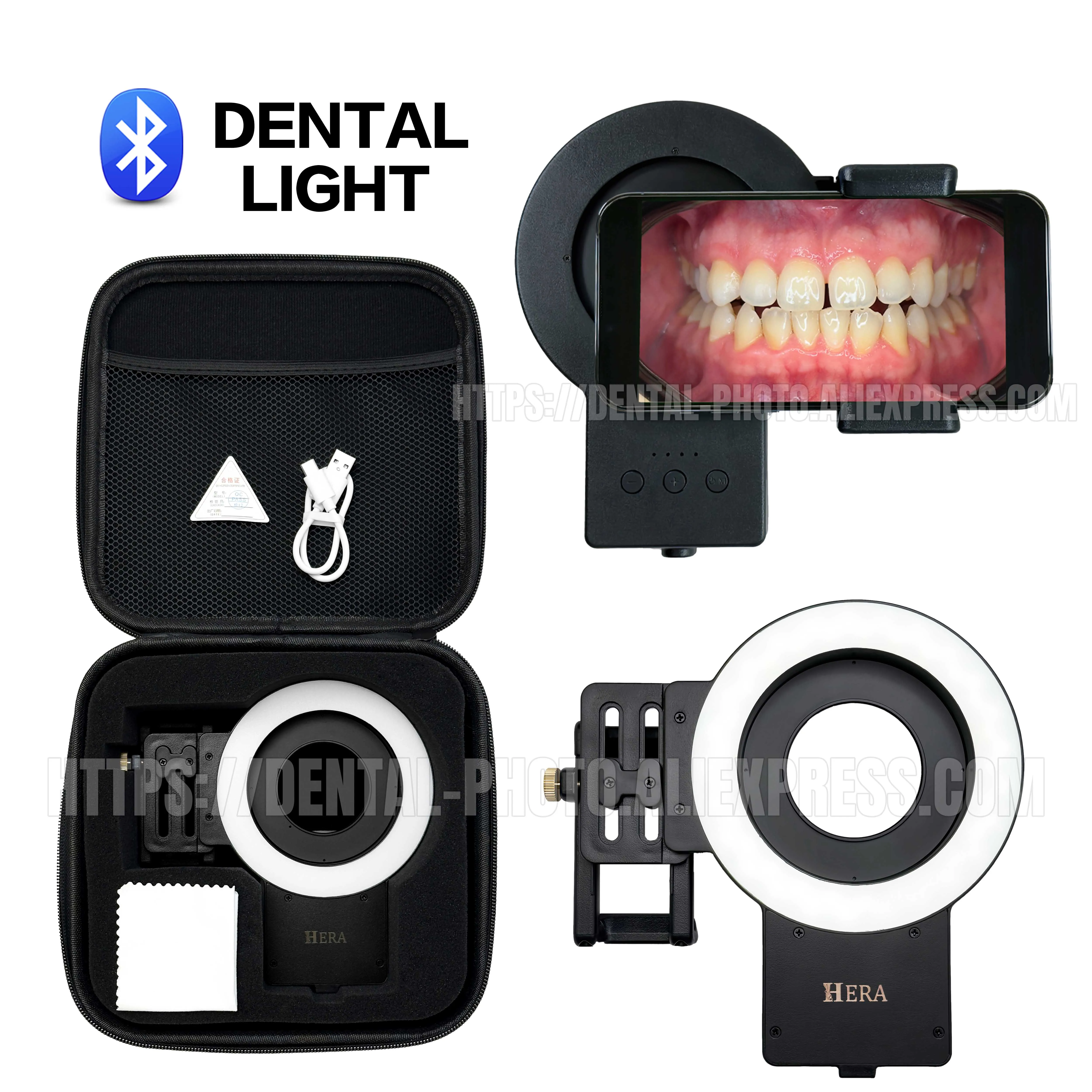 

Dental LED Ring Fill Light for Dentistry, Adjustable Brightness & 3 Color Temperatures, Oral Photography, Dentist Use