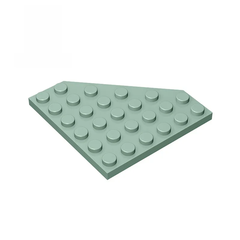 Gobricks 10 pièces MOC pièces 6106 plaque compensée 6x6 coin coupé Compatible brique bricolage Assmble bloc de construction particules cerveau jouet cadeau