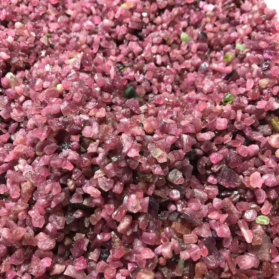 AliExpress TAIHESJ 100g/Pack Natural Raw Pink Tourmaline Gravel Chip Crystals Mineral Specimen Healing Gemstone Aquarium Home Room Decoration Reiki