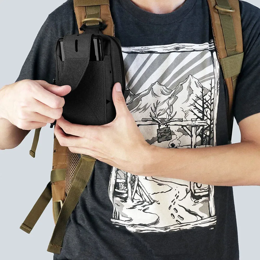 

Tactical Molle Pouch Pack Laser Cut Design Multi Purpose EDC Waist Belt Bag Utility Phone Pocket for Outdoor Sport Hunting Gear