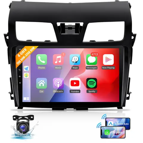 10.1 inch Car Stereo Radio for Nissan Skyline Altima 2013 2014 2015 Wireless Carplay & Android Auto