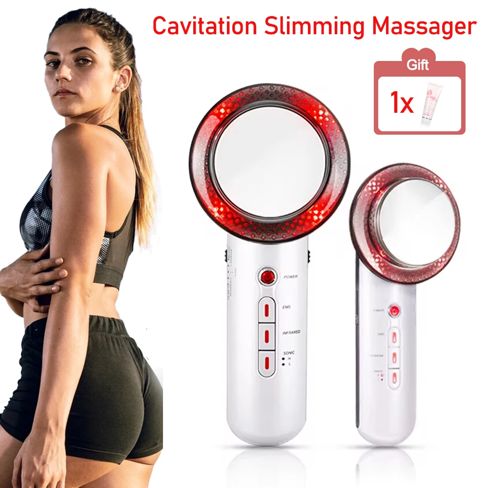 

Ultrasonic 3 in 1 cavitation machine EMS Slimming Massager Fat Burner Cellulite Infrared Fat Removal Therapy Beauty Apparatus