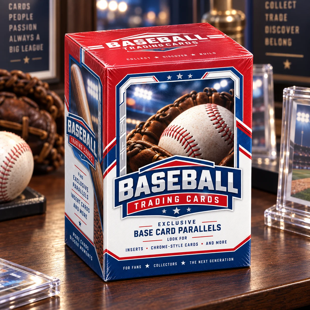 2025 Baseball Trading Cards Blaster Box 84 Cards Total Sports Collectible Box with Exclusive Seasonal Parallels for Baseball Fans Collectors