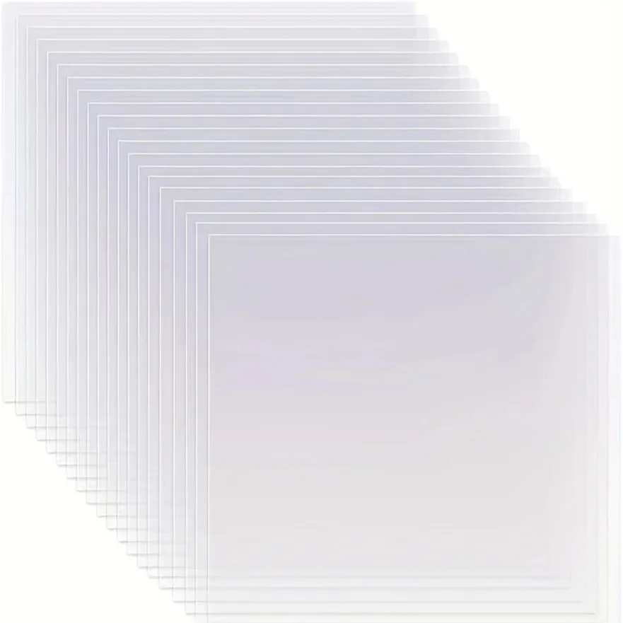 20 pièces 6 mil 12x12 pouces pochoir vierge matériau Transparent feuilles de modèle Mylar pour pochoirs