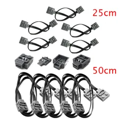 5Pcs/lot Power Functions Extension Wire Power Functions 9V Connectors for Servo Motor IR Remote Control Receiver Battery Box