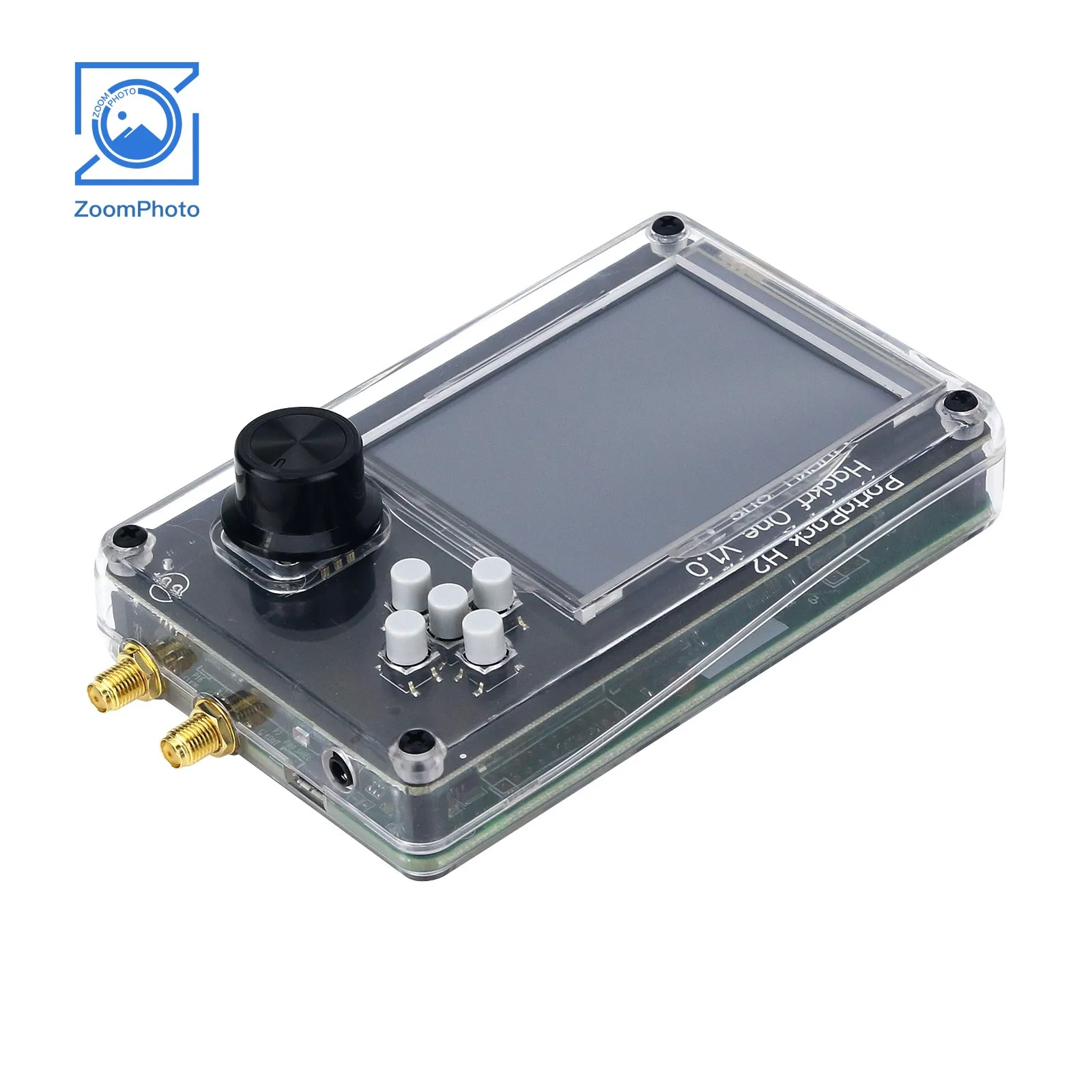 هوائي HackRF One PortaPack H2 ، R9 V2.0.0 ، شاشة LCD مطورة ، هيكل مُجمع وكابل USB