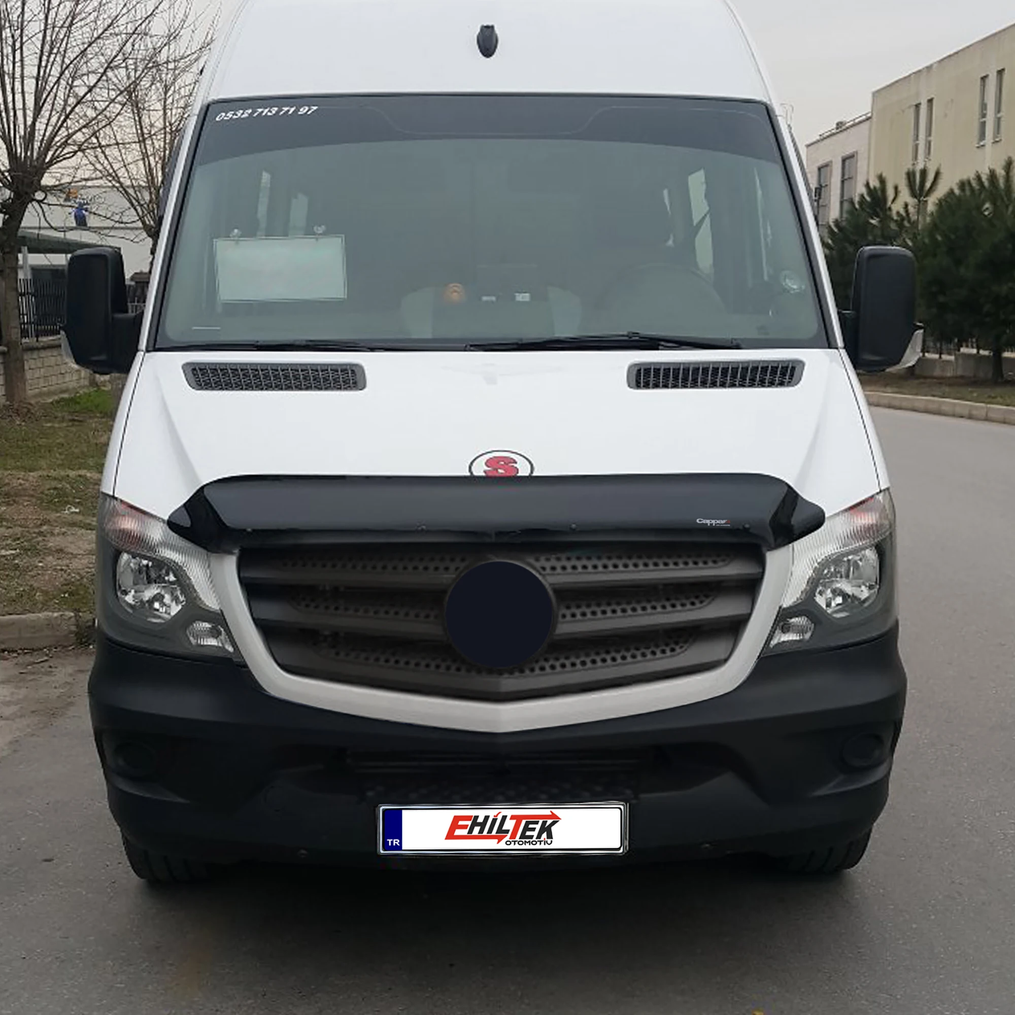 Hood Deflector Guard for Mercedes Sprinter W906 (2014-2018) Bug Shield Bonnet Protector / 4 mm thickness material