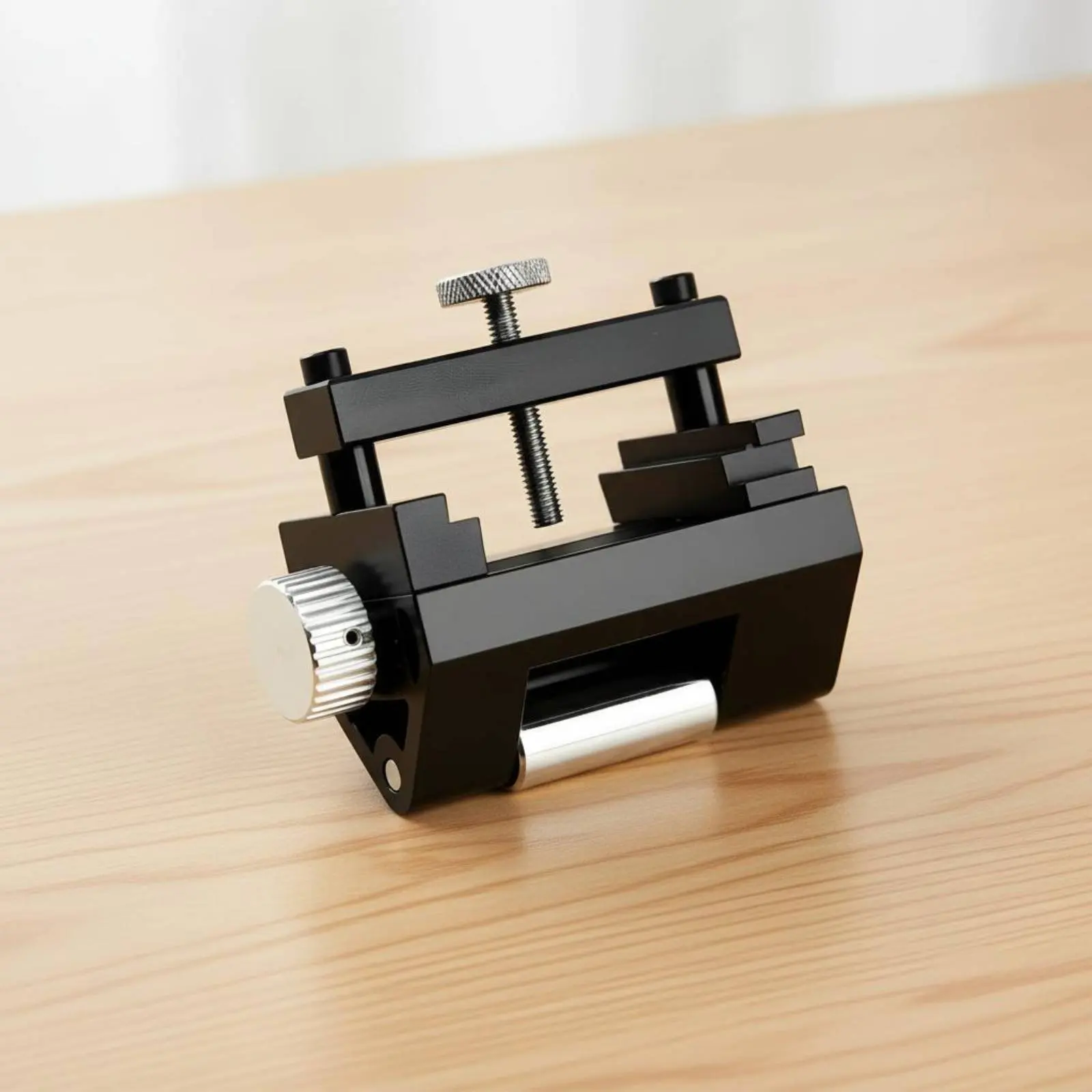 Fixed Angle Honing Guide Aluminum Alloy Body Edge Tool Sharpening Jig 3-Point Clamping Angle Jig for Woodworker Carpenters