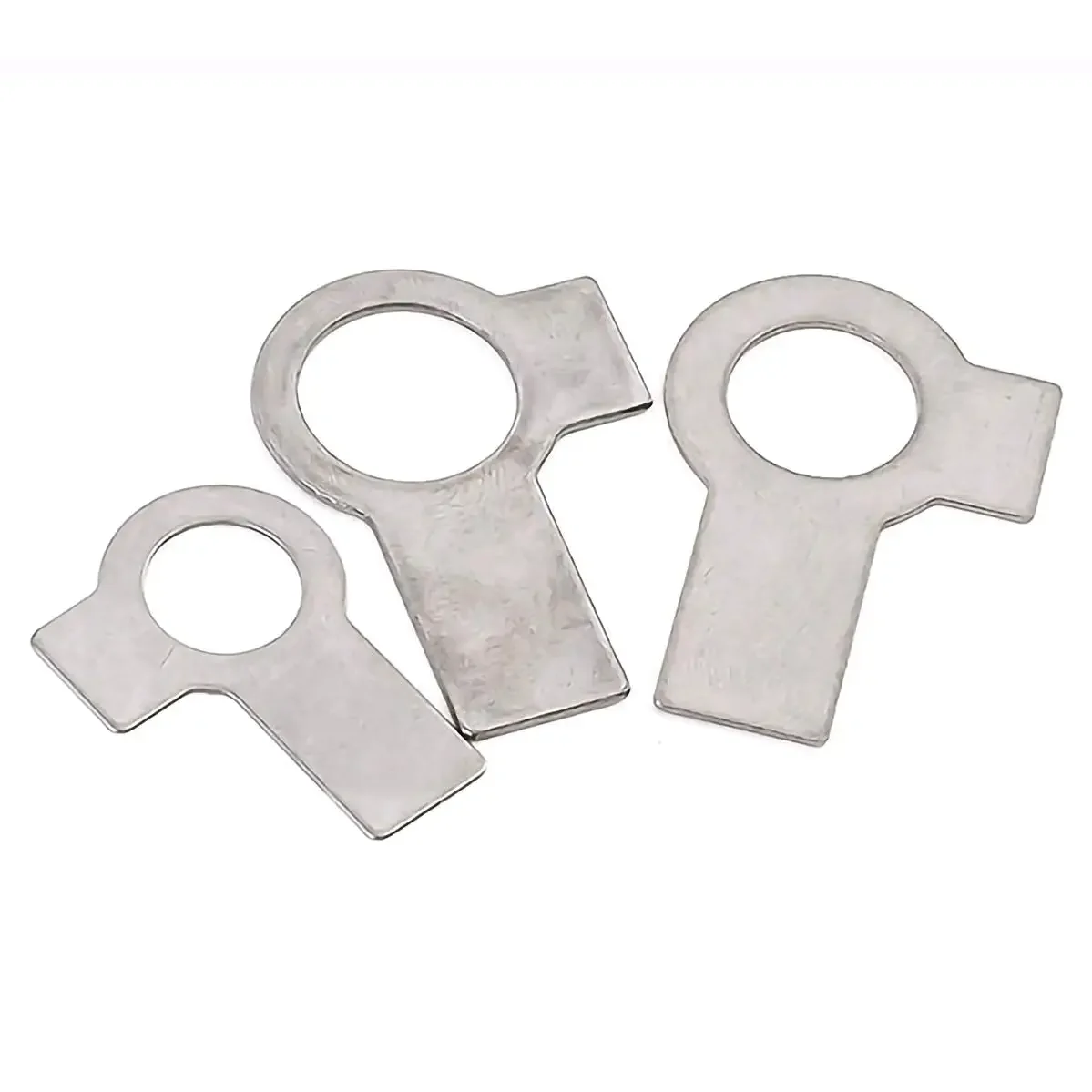 Rondelle d'onglet d'arrêt de verrouillage de collier à Double cosse en acier inoxydable M3 M4 M5-M27 304 avec longue languette