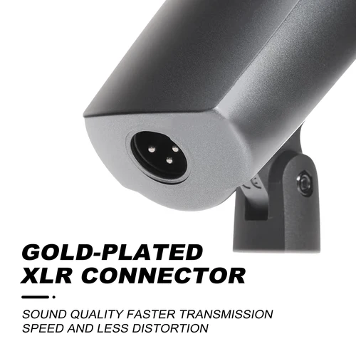 Imagen 2 del producto Micrófono de instrumento musical e608 kit de micrófono de tambor de cable de siete piezas dinámicamente Kick Bass Tom / snare cymbales para grabación en vivo de instrumentos escénicos de la banda de tambores DJ