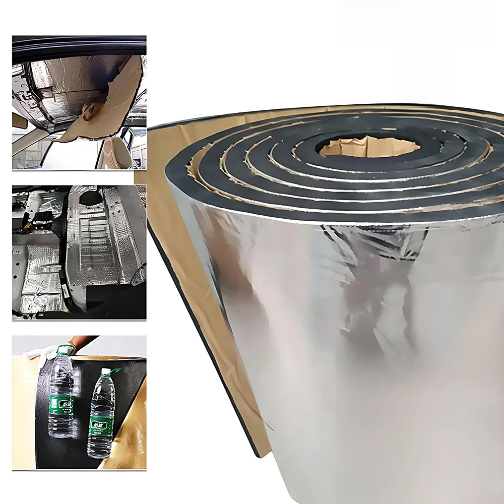 Car Sound Proofing Deadener, Isolamento térmico e acústico, Deadening Mat, Espuma de Célula Fechada,