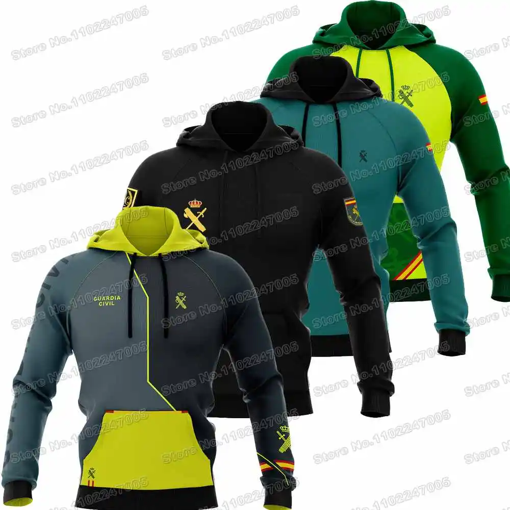 2023 Spain Civil Guard Hoodie Spanish Sweatshirt Men Tracksuit Streetwear Winter Casual Pullover Jackets Unisex Sportscoats