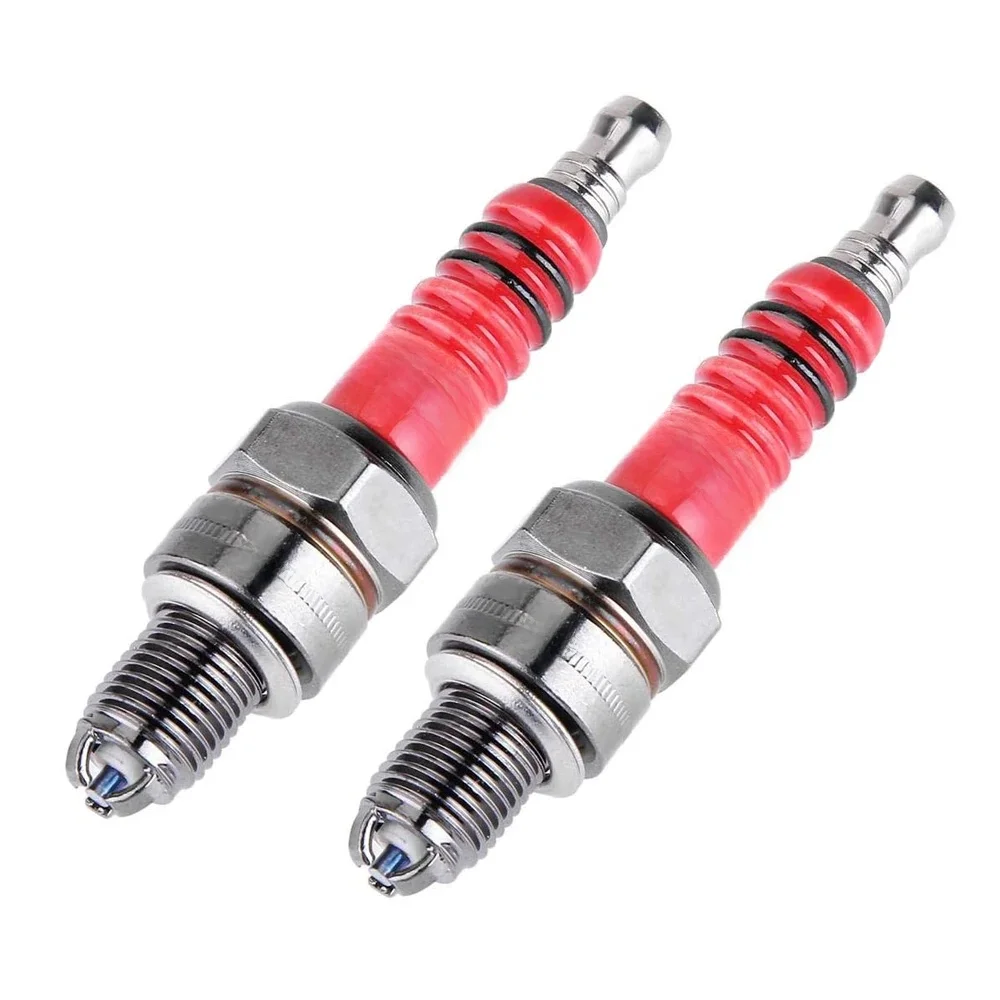 AliExpress NONE 2pcs Racing Spark Plug 3 Electrode A7TC for 50cc 70cc 110cc 125cc 150cc Atv Scooter Dirt Bike Go Kart Triple Electrode
