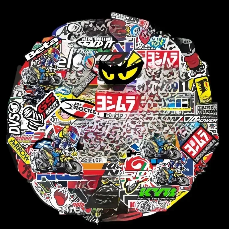 Ensemble de logos de sponsor de course RL pour KTM, Honda, Yamaha, Kawasaki, Suzuki, BMW, moto, décalcomanie de motocross, précieux casque de voiture, 40 pièces, 80 pièces