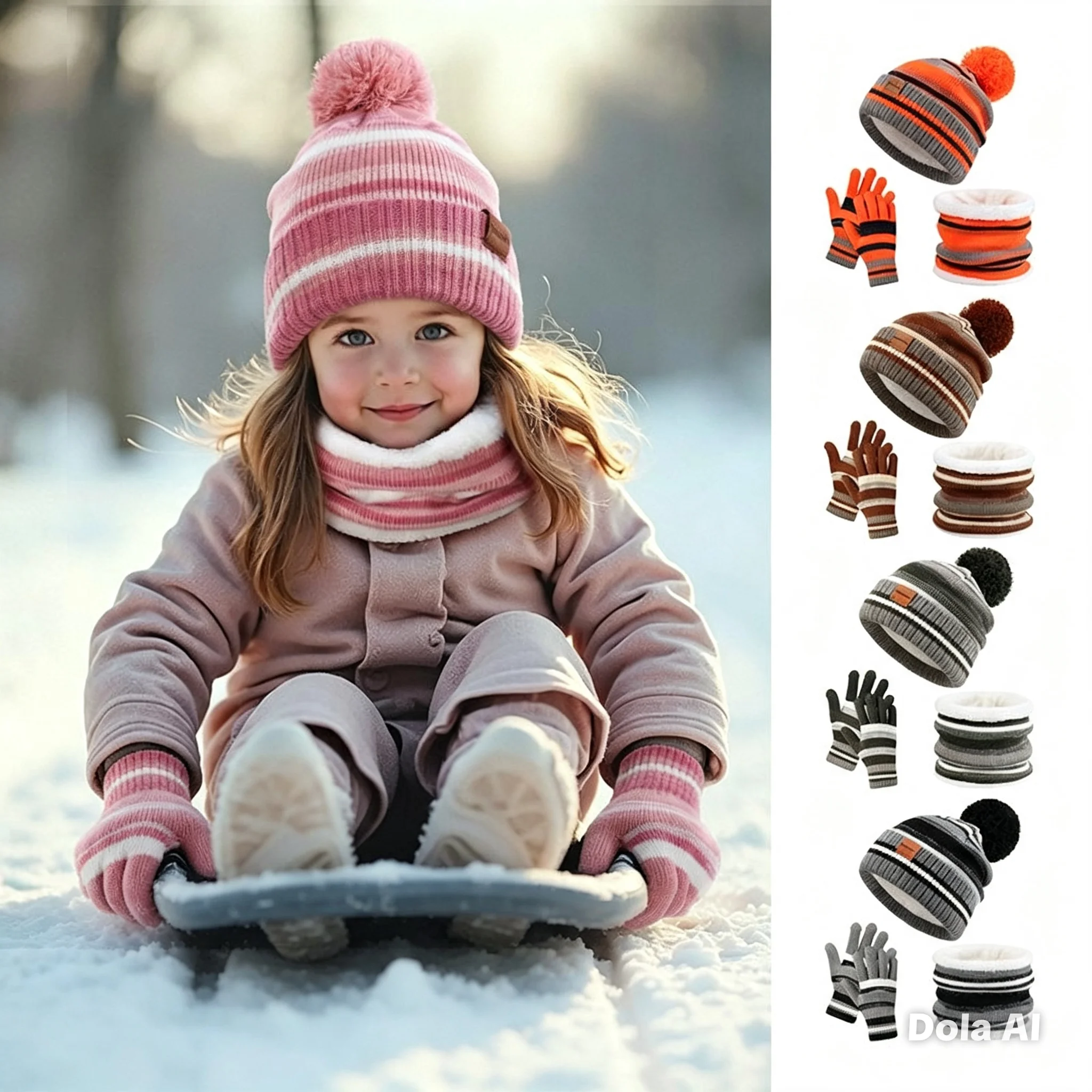 children's-fleece-lined-winter-3pcs-set-—-scarf-hat-gloves-windproof-warm-for-age-6–10-christmas-gift