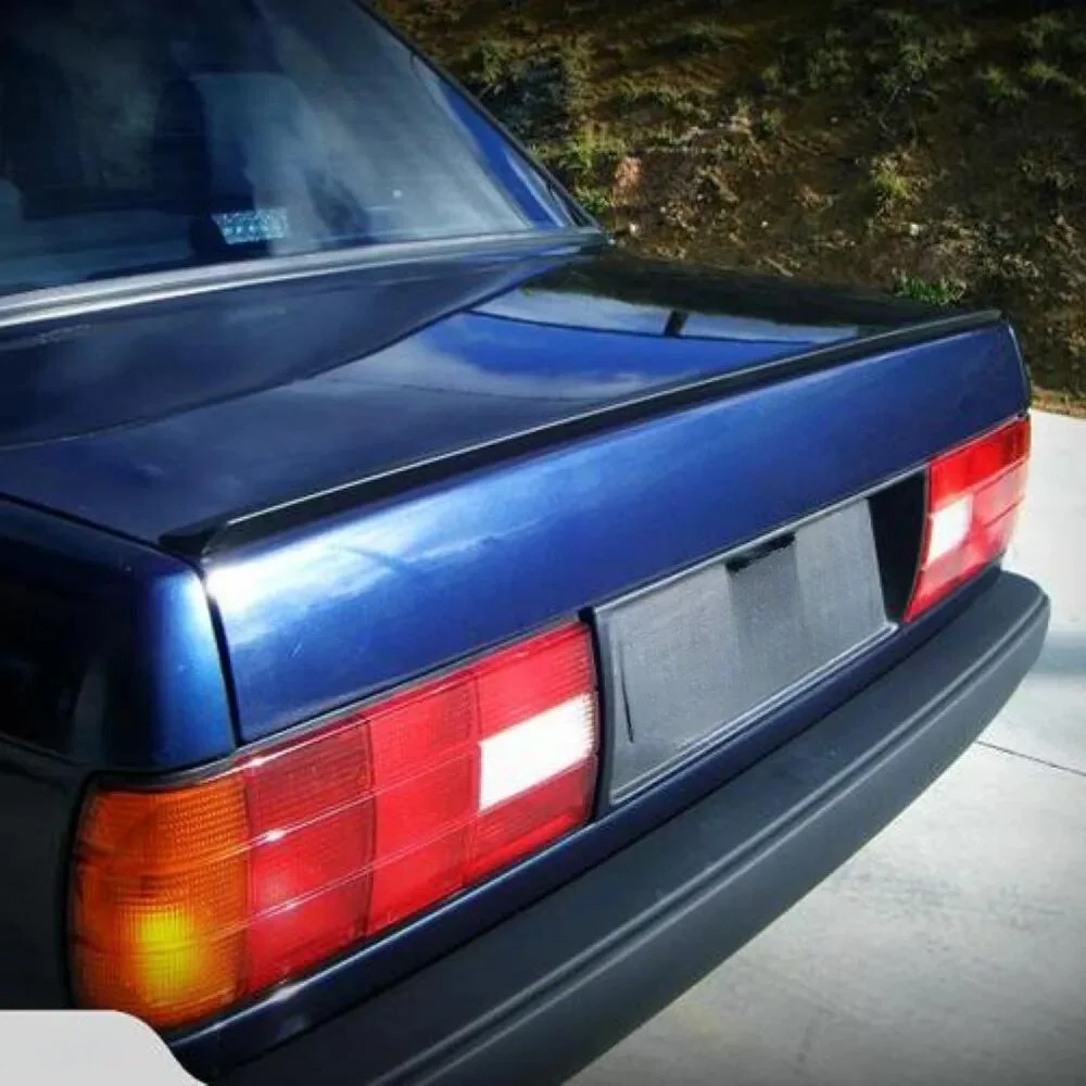 For BMW E30 trunk top Spoiler Fiber Fiberglass Material Rear Roof Spoiler Wing Trunk Lip Car Styling Fully Compatible