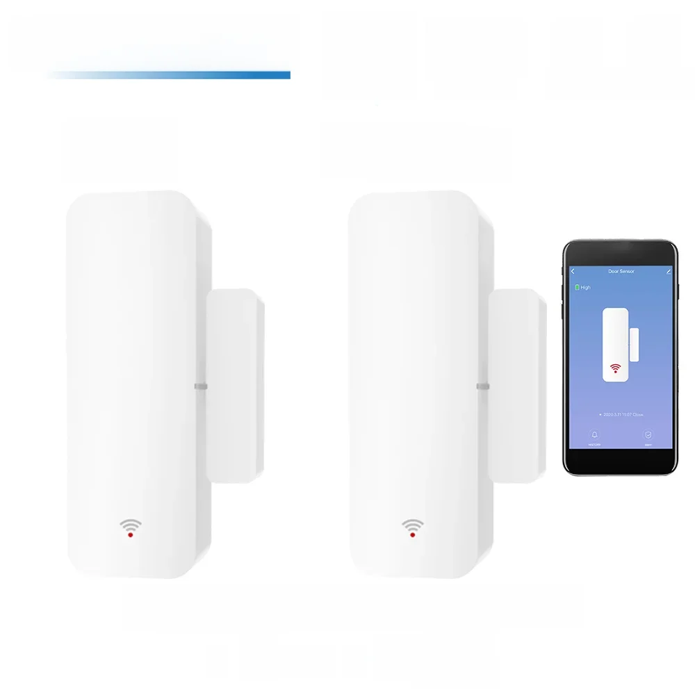 Tuya WiFi Zigbee3.0 Tür- und Fenstersensor Smart Home Offen/Geschlossen-Detektoren Fenstersensor Kompatibel mit Z2MQTT ZHA Google Home Alexa