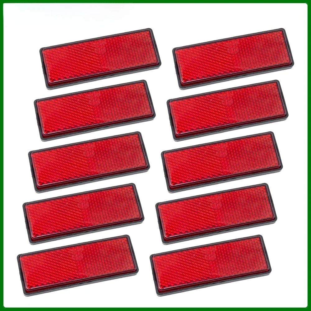 AliExpress 10pcs Self Adhesive Reflector Safety Mark Signal Strip Rear Position Reflective Bicycle Boat Caravan Fence Trailer Gate Post