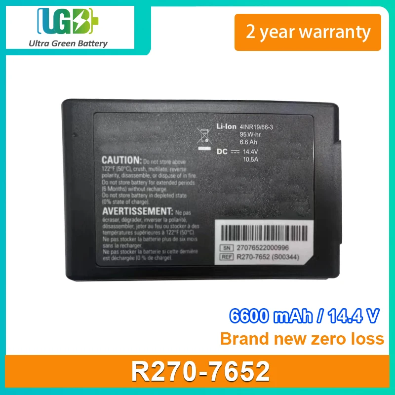 UGB New R270-7652 Battery For RESMED Astral 100 150 R270 medical battery 14.4V 6600mAh 95Wh