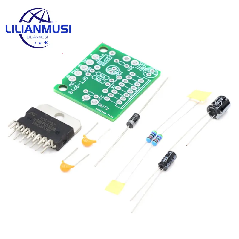 30PCS TDA7297 Amplifier Board Spare Parts DC12V Grade 2.0 Dual Audio Encoding 15W Electronic DIY Kit