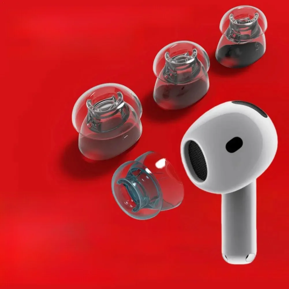 Silicone antidérapant pour Apple AirPods 4, embouts d'oreille, suppression du bruit physique, housses d'écouteurs de remplacement