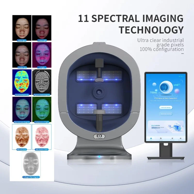 Ai Skin Image Analyzer Beauty Equipment Face Skin Diagnostics Analyzer Facial Tester Scanner Analyzer Machine