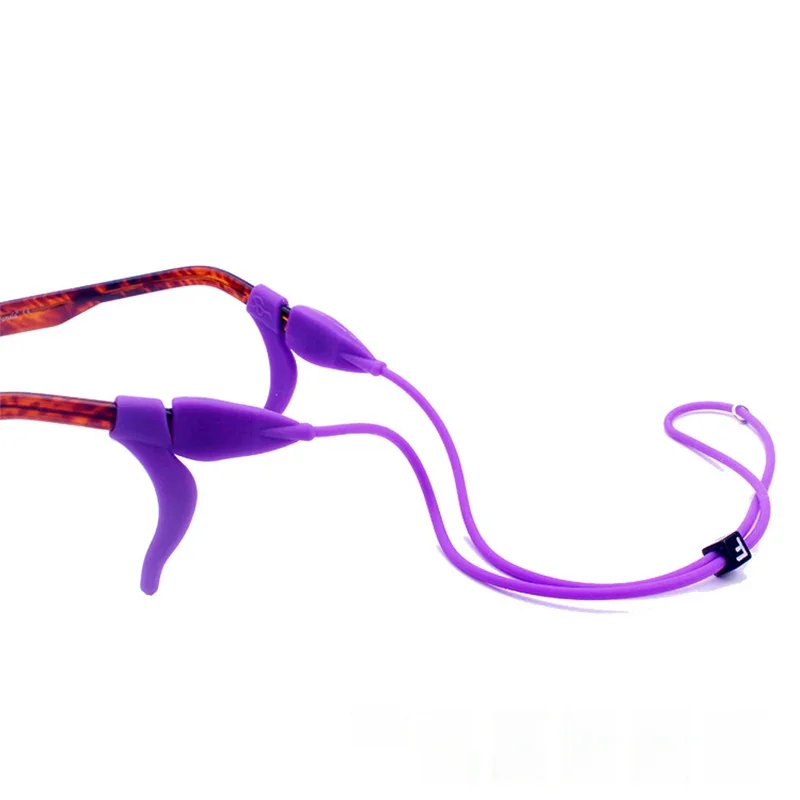 12 kolorów silikonowe łańcuszki do okularów dla dzieci okulary okulary pasek do okularów przeciwsłonecznych opaska sportowa uchwyt na przewód dla dzieci i dorosłych — zdjęcie 2