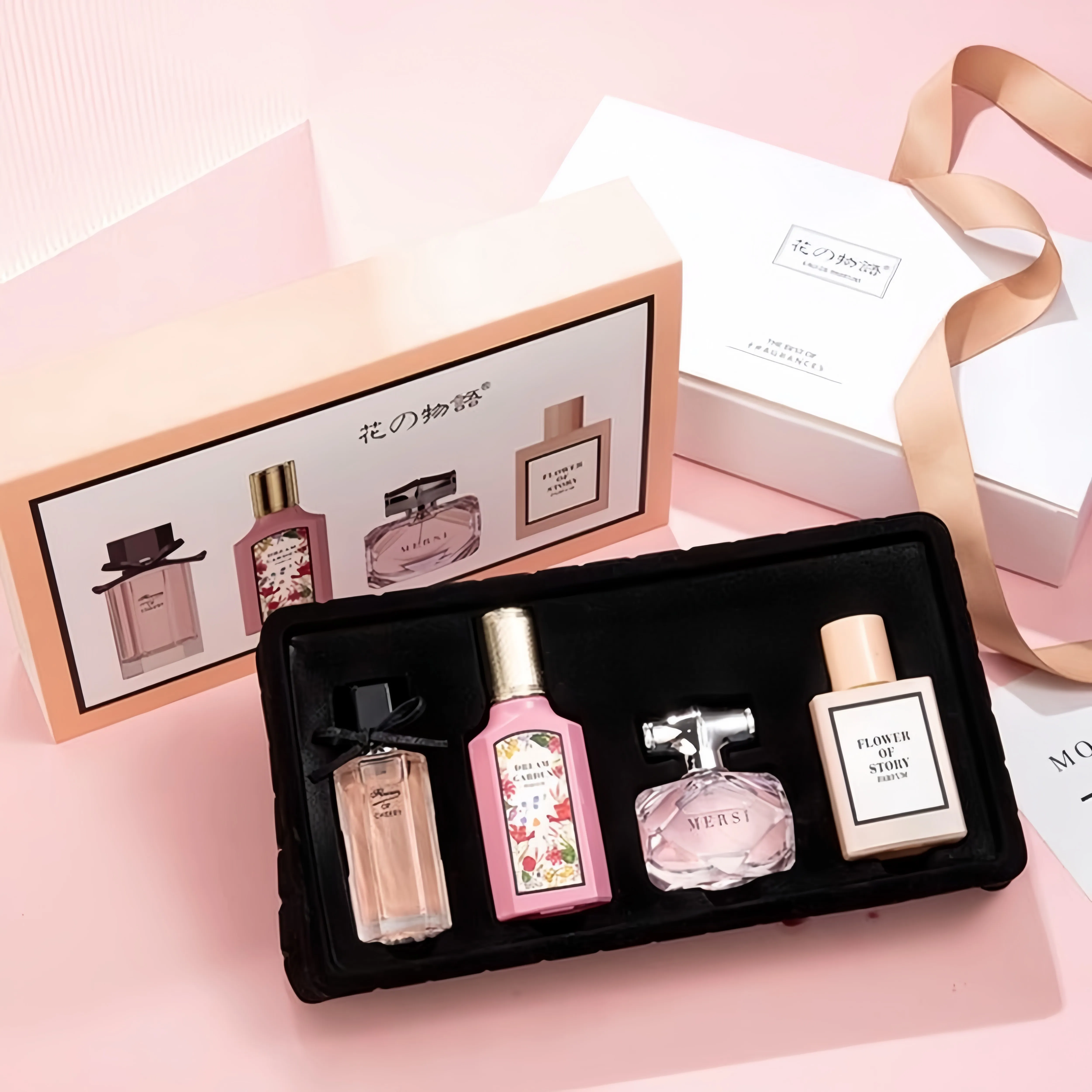 

Women's Perfume Gift Box Set 4 In 1, A Fragrance Set With A Long-Lasting Fragrance At An Affordable Price. A Perfect Birthday Gi