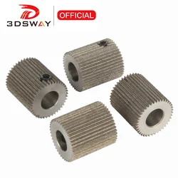Pour extrudeuse d'imprimante 3D Mk7 MK8 MK10 engrenage d'extrusion 40 dents en laiton ou en acier inoxydable engrenage d'entraînement roue d'engrenage d'alimentation