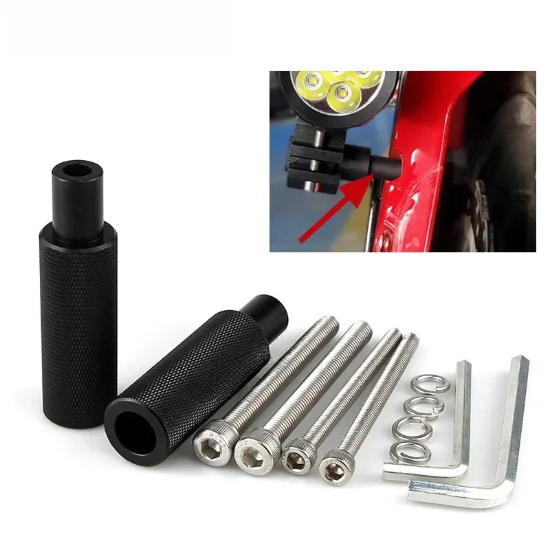 AliExpress Motorcycle LED Headlight Fog Light Mounting Bracket Post Support Base M8 M6 Mount Bike Sport Tail Light Spotlight Bracket