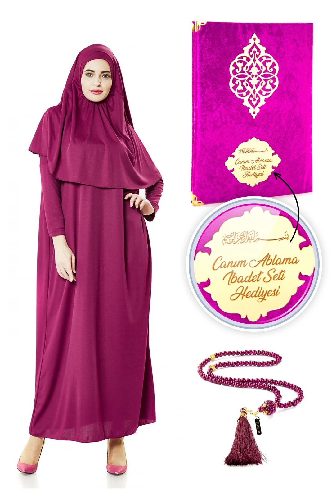 Personally Religious Gift Set Prayer Dress Set Fuchsia