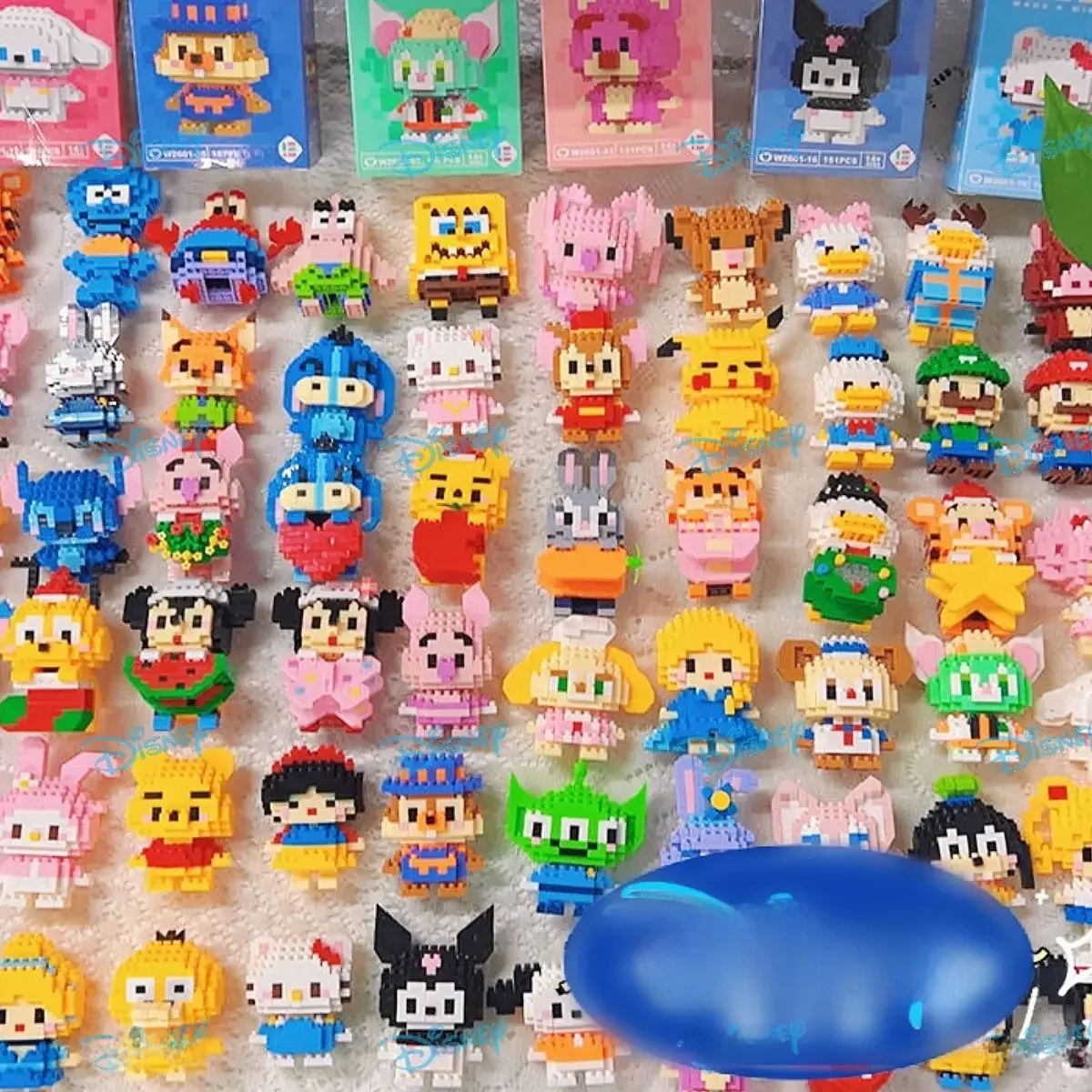 Disney 108 style point LinaBell StellaLou blocs de construction princesse dessin animé Figrues briques enfants assemblage jouets modèle cadeau