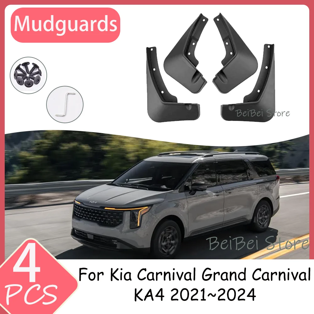 

Car Mudguards For Kia Grand Carnival KA4 2021~2024 2022 2023 Car Wheel Mudguard Flaps Mud Skin Cover Fenders Splash Accessories