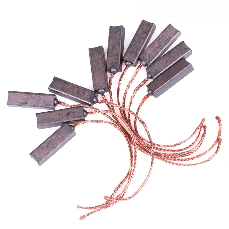 10 pièces/ensemble 4.5*6.5*20mm moteur balais de carbone régulateur brosse de carbone carbone et cuivre