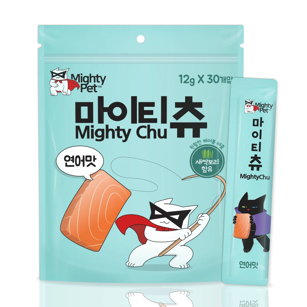 [기호성 좋은] 마이티펫 짜먹는 고양이 간식 마이티츄 세가지맛 90개입 - 1