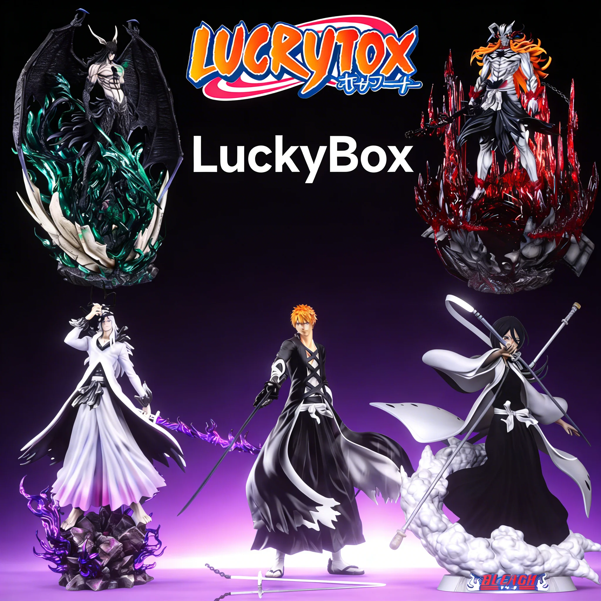 

Коллекционная фигурка BLEACH в слепой коробке – случайный персонаж, идеальный подарок-сюрприз для любителей аниме