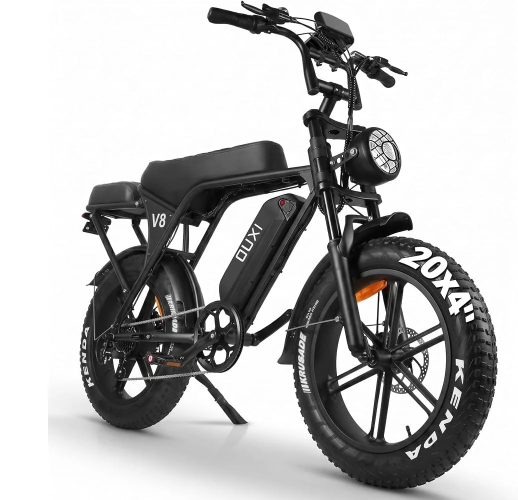 100% QUALITY CONTROL ON Ouxi V8 H9 750W 1000W Ebike Full Suspension E-bike Electric Bike Mountain Fat Tire Electric Bicycle.@ New Sales