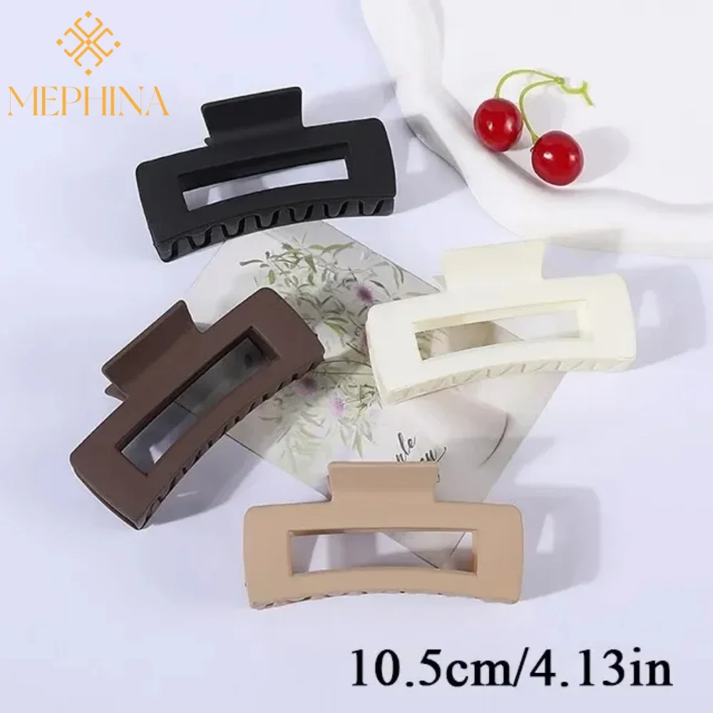 4Pcs/Set Women Girls Claw Clips Coffee Black Hair Claw Nonslip Crab Hairpins Barrette Fashion Hair Accessories Gifts