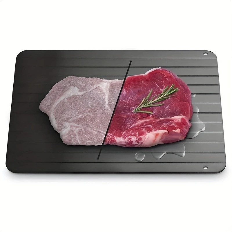 Defrosting Tray for Frozen Meat, 9inch Rapid Defrost Plate for Food, Aluminium Fast and Healthier Way of Thawing Food Tray