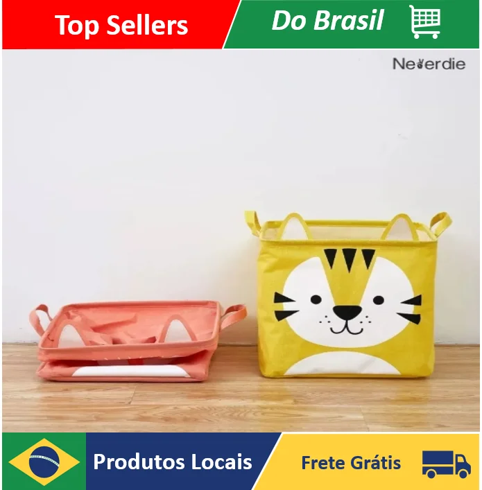 Animal Multipurpose Organizer Square Folding Basket-Neverdie Store