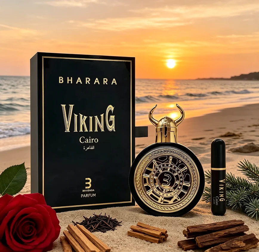 

Bharara Viking Cairo Black is a neutral strong perfume 3.4oz100ml, lasting fragrance, lasting luxury perfume gift set