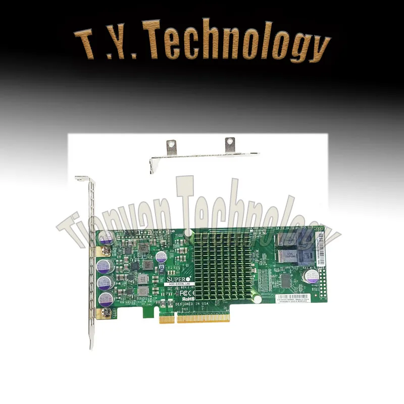 슈퍼마이크로 AOC S3008L-L8E/I 8포트 12Gb/s PCIe HBA IT 모드 ZFS FreeNAS 무 RAID+SFF-8643*2