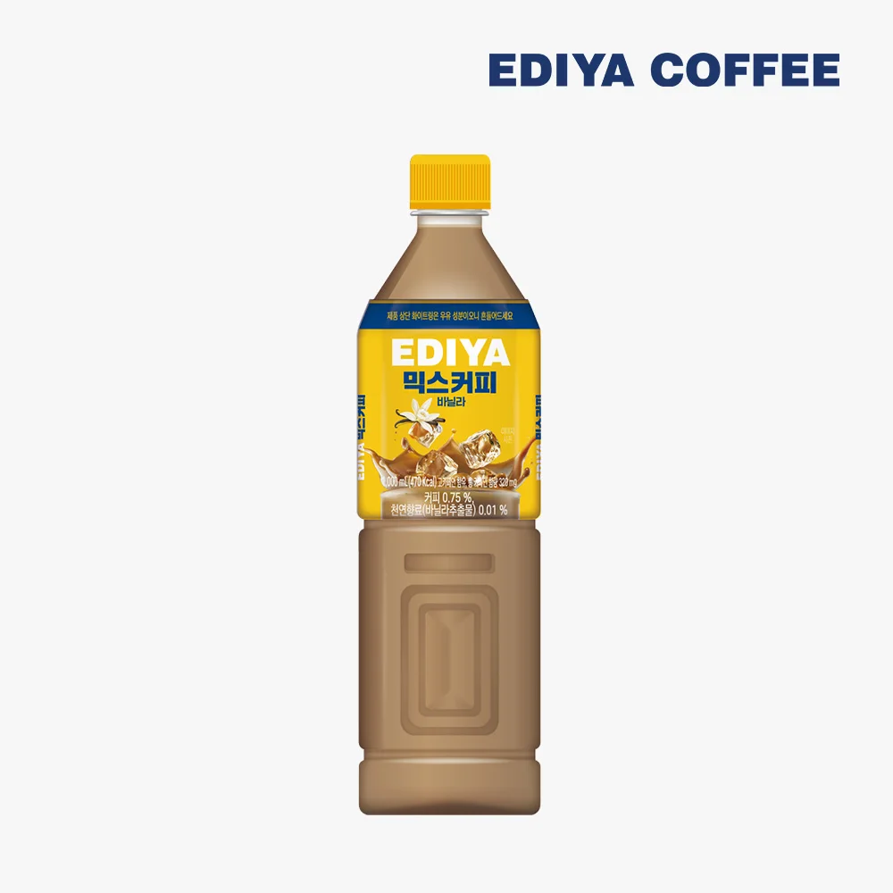 ediya PET mix coffee vanilla 1L x 12 pieces