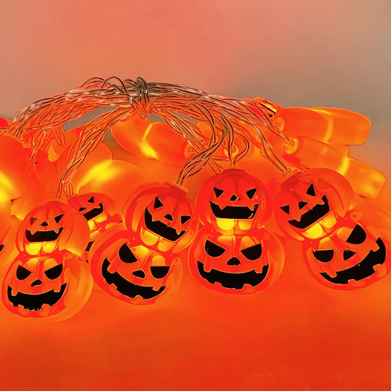 Halloween decoration LED string lights Double Pumpkin string lights outdoor decorative lights Halloween decor lights